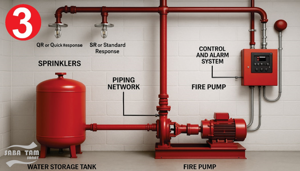 سیستم اطفا حریق اتوماتیک آبی